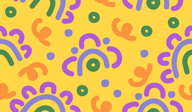 Fondo abstracto con diseño de patrón dibujado a mano