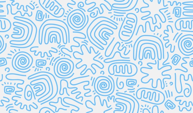 Fondo abstracto con diseño de patrón dibujado a mano