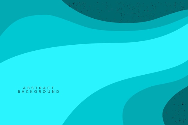 Fondo abstracto en diseño plano de color cian fondos gráficos vectoriales de estilo ondulado