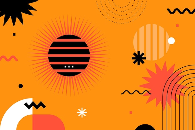 Fondo abstracto de diseño plano
