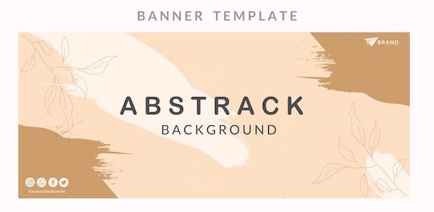 Fondo abstracto para diseño de plantilla de banner