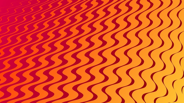 Vector fondo abstracto con diseño de semitono geométrico en colores naranja