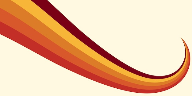 Fondo abstracto del diseño Wavy Line en el estilo retro hippie de los años 70