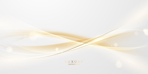 Fondo abstracto dorado Diseño de vectores de lujo