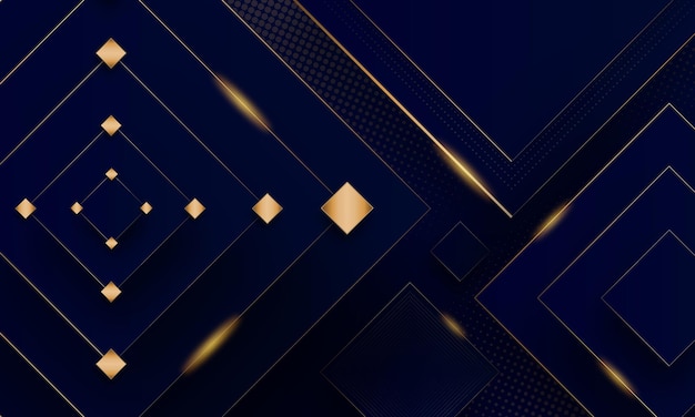 Fondo abstracto dorado de lujo con efectos de gradiente dorado brillante