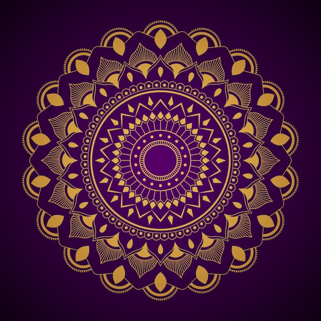 fondo abstracto dorado mandala