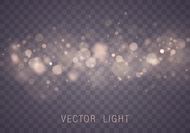 Fondo abstracto con efecto bokeh oro. Partículas de polvo.
