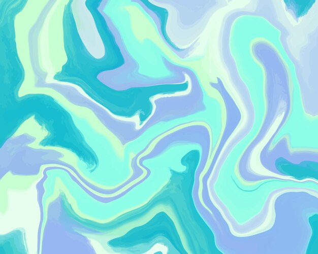 Fondo abstracto con efecto de pintura acrílica de mármol Vector de textura colorida para un diseño moderno