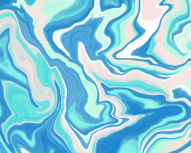 Fondo abstracto con efecto de pintura acrílica de mármol Vector de textura colorida para un diseño moderno