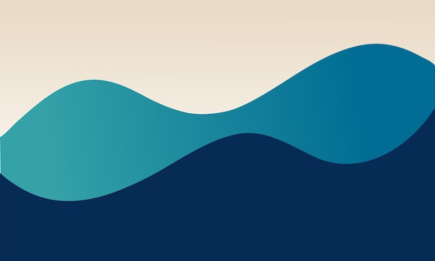 Fondo abstracto con un elegante azul azul y olas marinas