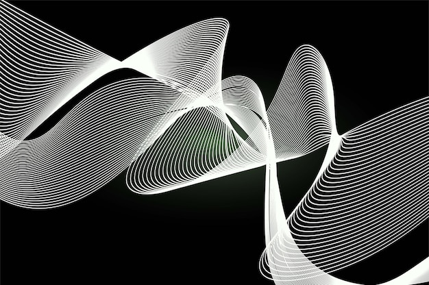 fondo abstracto con elegante diseño de línea ondulada gris