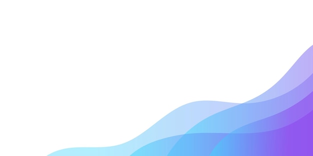 Fondo abstracto con elegante forma de curva degradada púrpura y azul