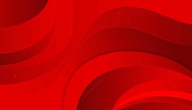 Fondo abstracto elegante onda roja
