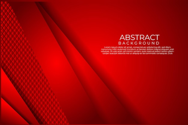 Fondo abstracto elegante onda roja