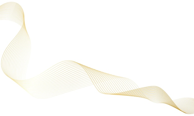 Fondo abstracto. Elemento de onda degradado dorado para el diseño. Ecualizador de pista digital estilizado.