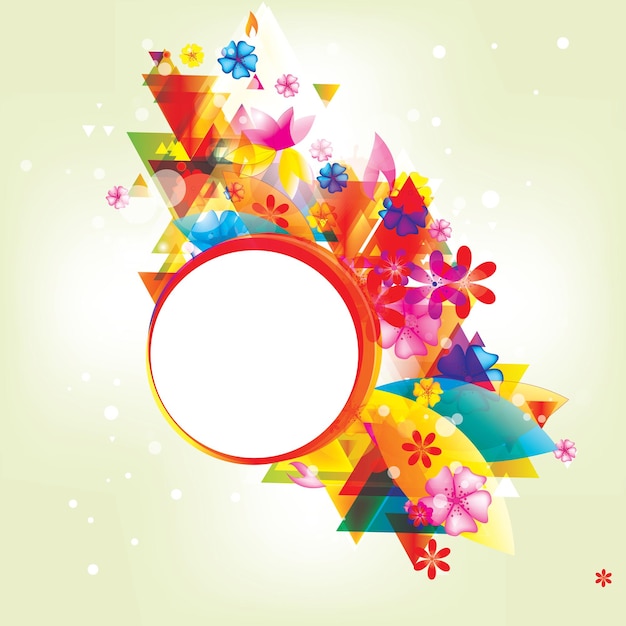 Fondo abstracto con elementos de color ilustración vectorial abstracta con fondo