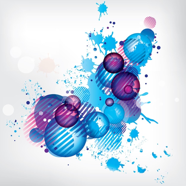 Fondo abstracto con elementos de color ilustración vectorial abstracta con fondo