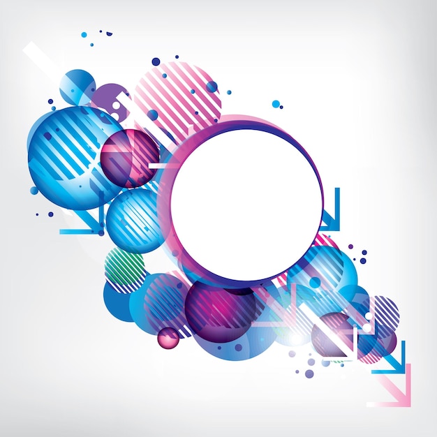 Fondo abstracto con elementos de colores Ilustración de vector abstracto con fondo
