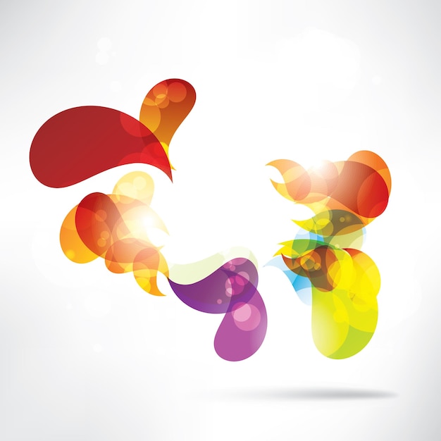 Fondo abstracto con elementos de colores Ilustración de vector abstracto con fondo