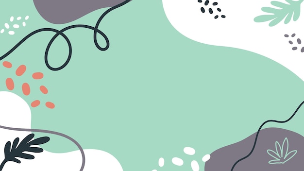 Fondo abstracto con elementos de doodle dibujados a mano Ilustración vectorial