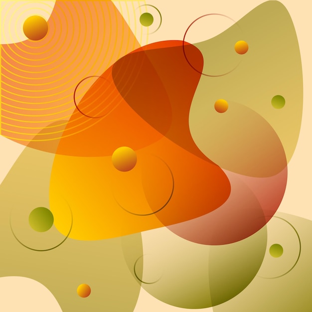 fondo abstracto con elementos geométricos en colores otoñales