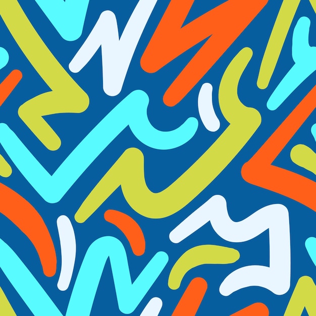 Fondo Abstracto Escribidos en colores audaces para un diseño divertido y dinámico