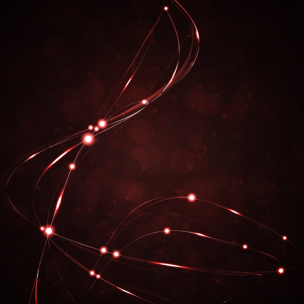 Fondo abstracto, espacio brillante, onda futurista