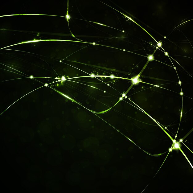 Fondo abstracto, espacio brillante, onda futurista