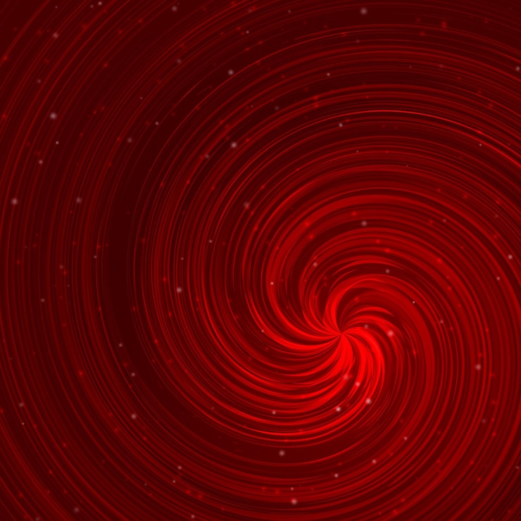 Vector fondo abstracto en espiral rojo