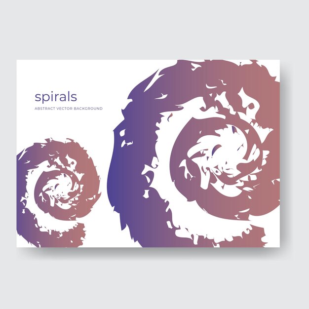 El fondo abstracto de las espirales