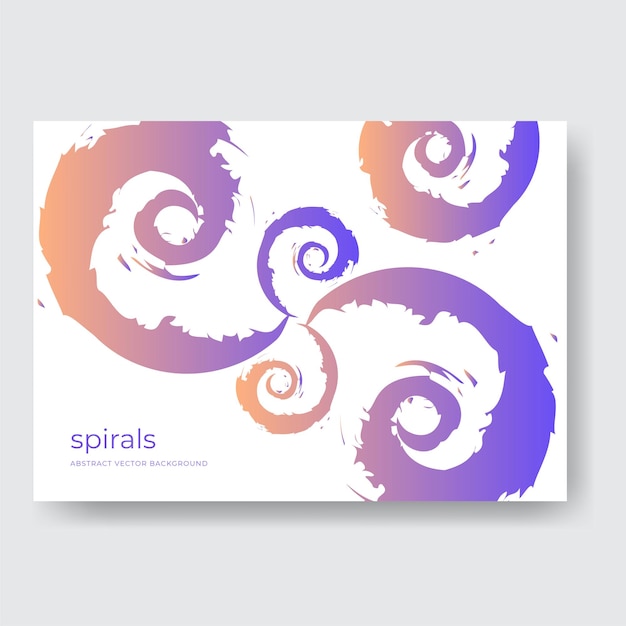 El fondo abstracto de las espirales