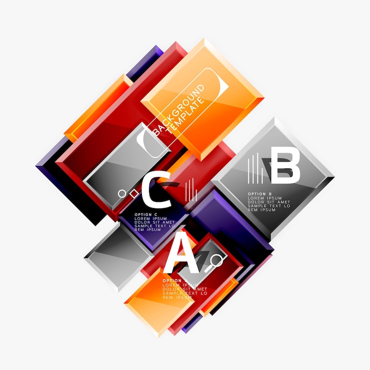 Vector el fondo abstracto del estandarte cuadrado mínimo