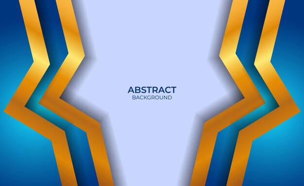 Fondo abstracto estilo azul y oro