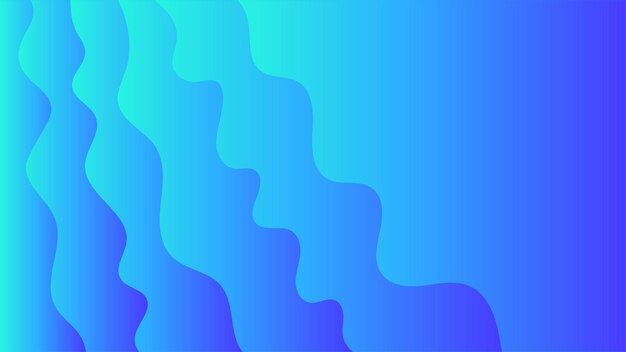 Fondo abstracto en estilo de corte de papel. Fondo de pantalla 3d con ondas profundas recortadas cubierta azul moderna