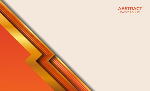 Vector fondo abstracto estilo dorado y naranja