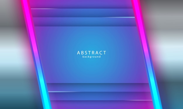 Fondo abstracto con estilo de luz de neón
