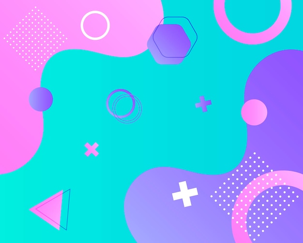 Fondo abstracto estilo memphis