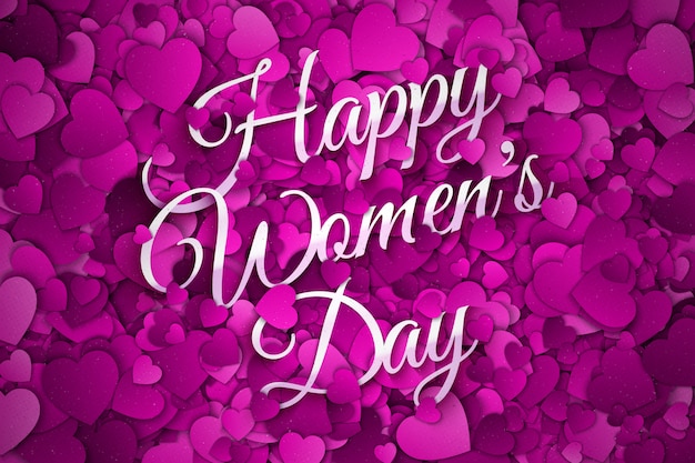 Fondo abstracto de feliz día de la mujer
