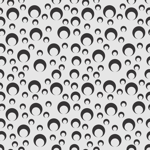 Fondo abstracto sin fisuras de círculo negro