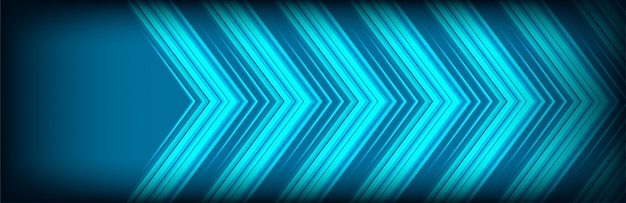 Fondo abstracto de flecha con capas de superposición azul clásico