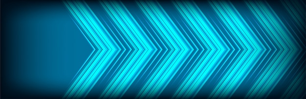 Vector fondo abstracto de flecha con capas de superposición azul clásico