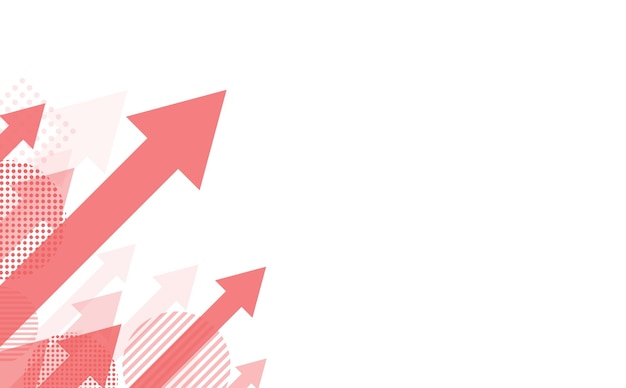 Fondo abstracto con flechas en colores rosa y gris
