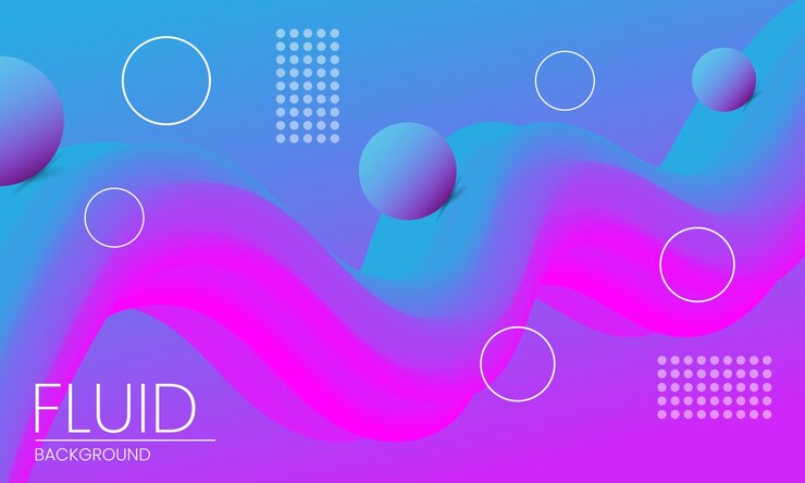 Fondo abstracto fluido degradado moderno vector libre