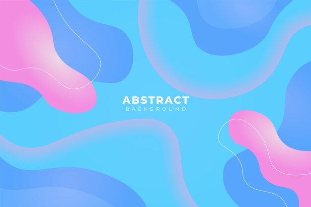 Fondo abstracto Fluido Suave Colorido Degradado Pastel Forma dinámica Azul Rosa Púrpura