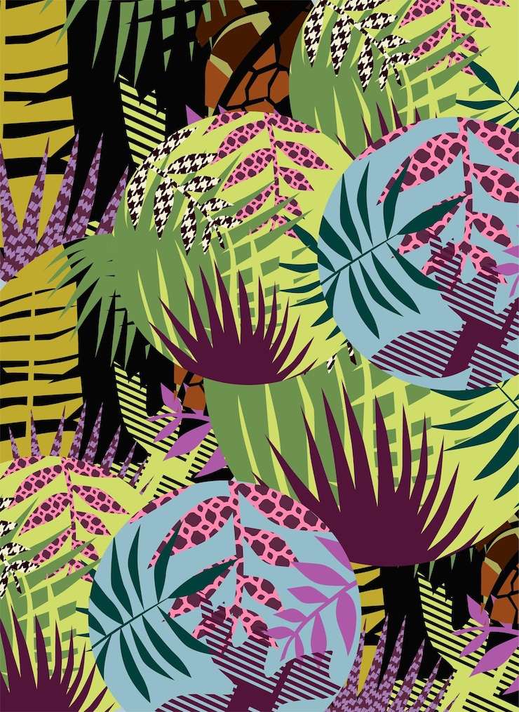 Vector fondo abstracto fondo de vector de arte floral abstracto moderno