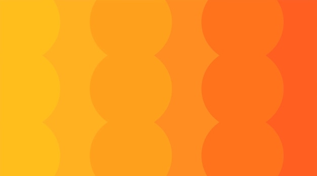 Fondo abstracto de forma circular amarillo y naranja