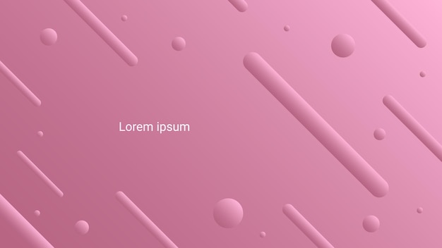 Fondo abstracto de forma geométrica rosa con vector de papel tapiz de banner de tecnología de marco