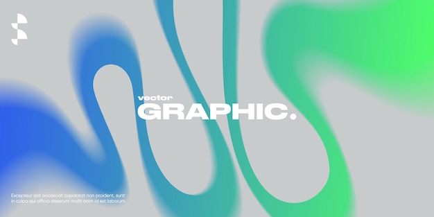Fondo abstracto con forma de gradiente colorida Efecto de movimiento borroso Elementos de diseño de moda