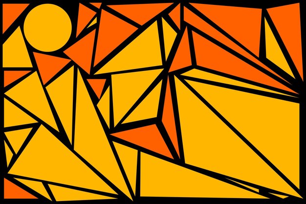 Fondo abstracto Forma de paisaje con color naranja para su recurso gráfico
