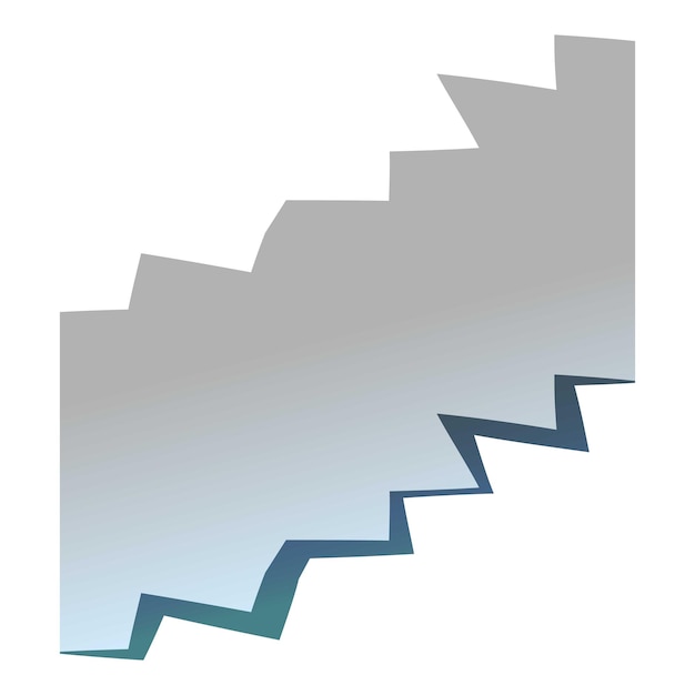 El fondo abstracto en forma de zigzag gris y azul forma un gradiente